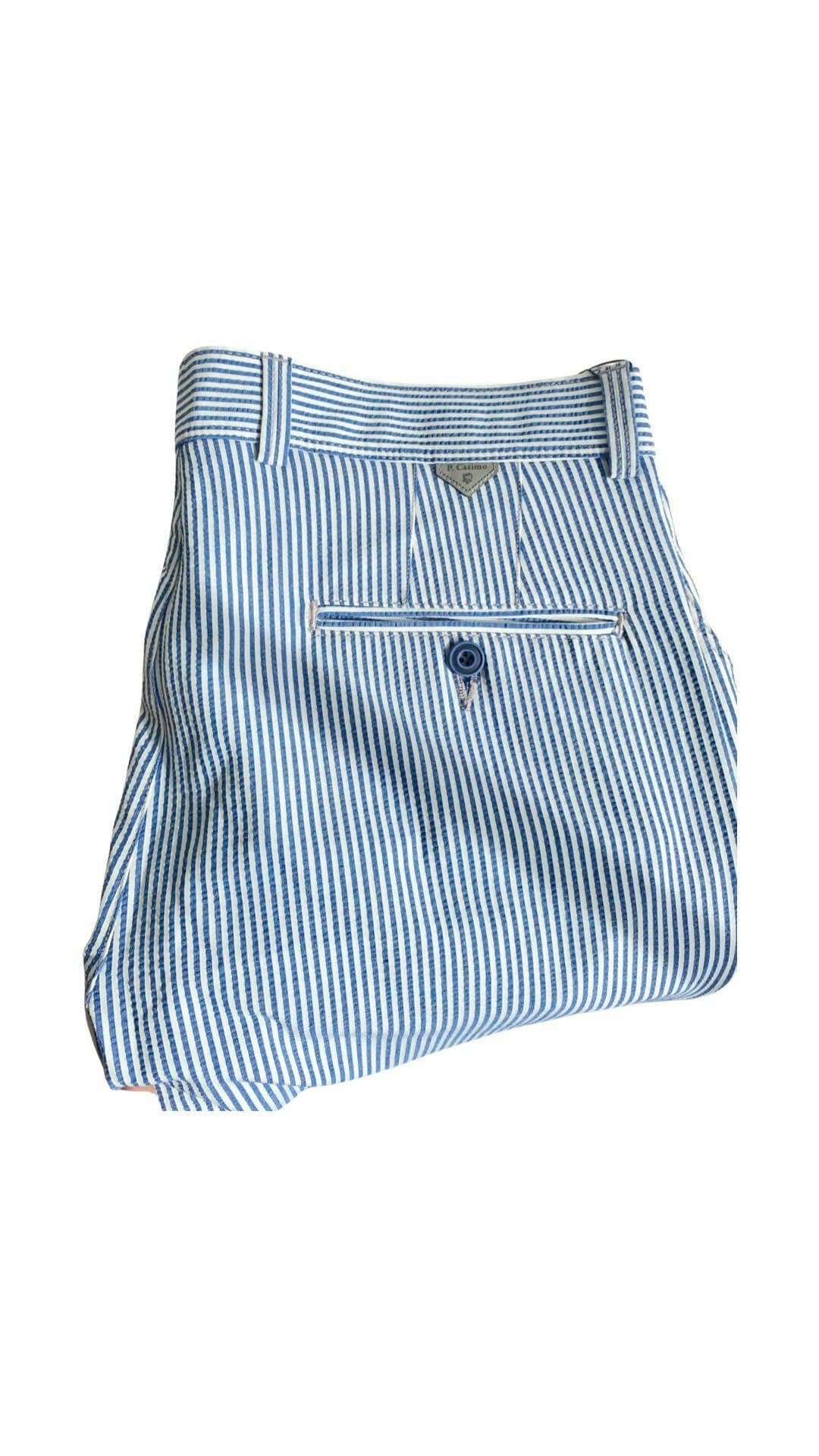 POLO CASIMO straight fit trouser Striped Blue / 31 POLO CASIMO - Men striped pant