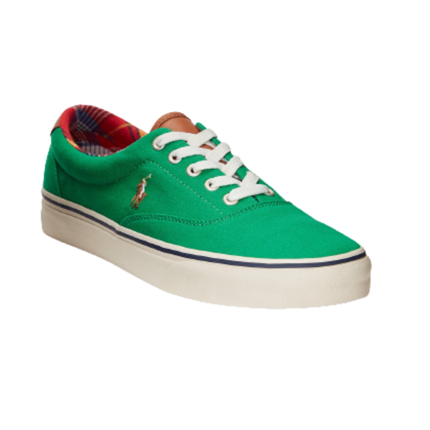 POLO Mens Shoes 45 / Green POLO - KEATON CANVAS & LEATHER PONY SNEAKERS