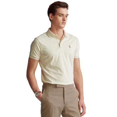 POLO Mens Tops M / Beige POLO - Slim-Fit Soft Cotton Polo Shirt