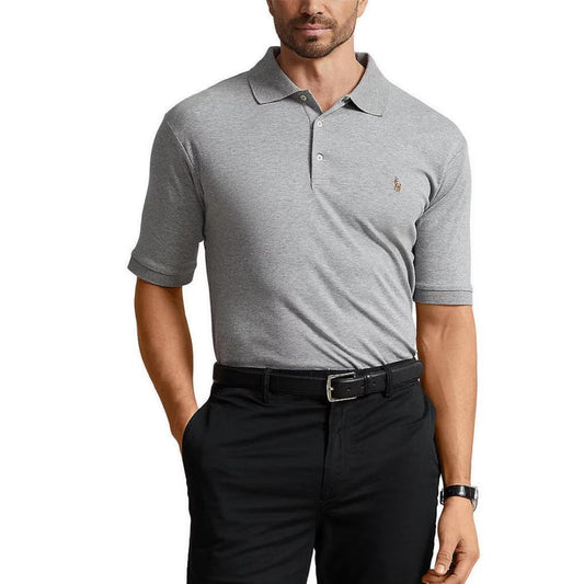 POLO Mens Tops S / Grey POLO - Slim-Fit Soft Cotton Polo Shirt