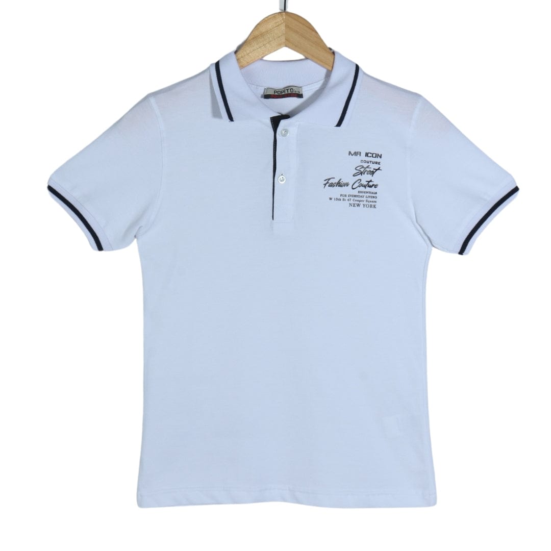 POPITO Boys Tops POPITO - KIDS - Printed Polo Style