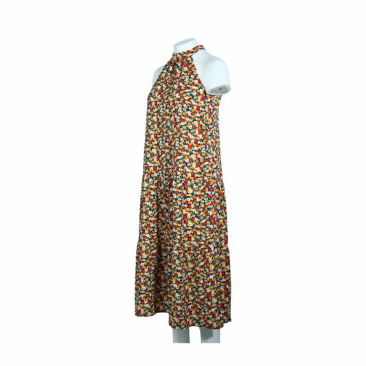 PRETTY GARDEN Womens Dress L / Multi-Color PRETTY GARDEN - Halter Neck Dress