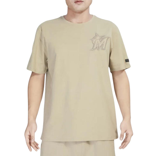 PRO STANDARD Mens Tops XL / Beige PRO STANDARD -  Marlins Tonal SJ T-Shirt