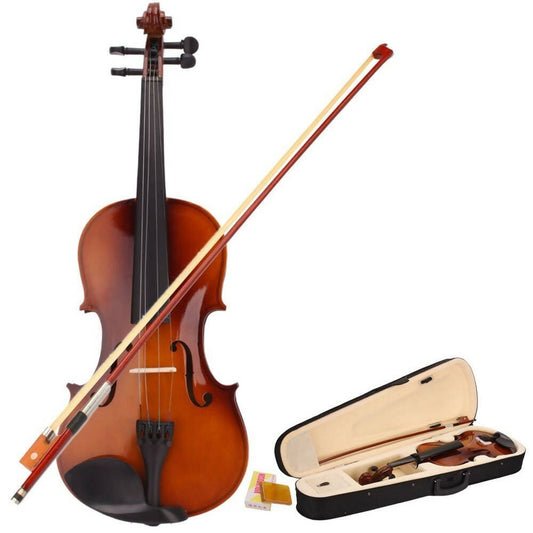 Provideolb Acoustic Violins ABC Violin High Quality for Beginners 1 / 2 - M451