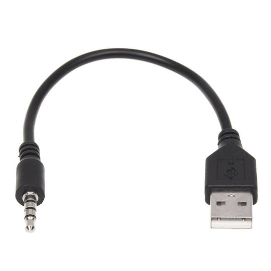 Provideolb Audio & Video Connectors & Adapters Conqueror Cable USB 2.0 to 3.5mm Audio Output Male to Male 15 cm Black - C127
