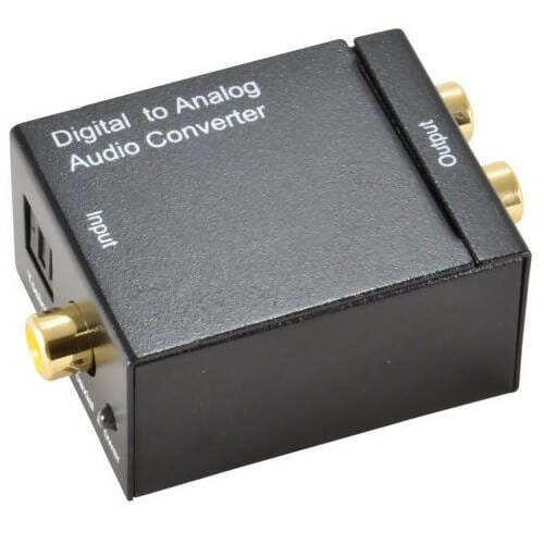 Provideolb Audio & Video Connectors & Adapters Toslink to L/R Adapter Digital to Analog Converter with Optical Cable for PS3 XBox HD DVD PS4 Home Cinema Systems AV Amps Apple TV - G224