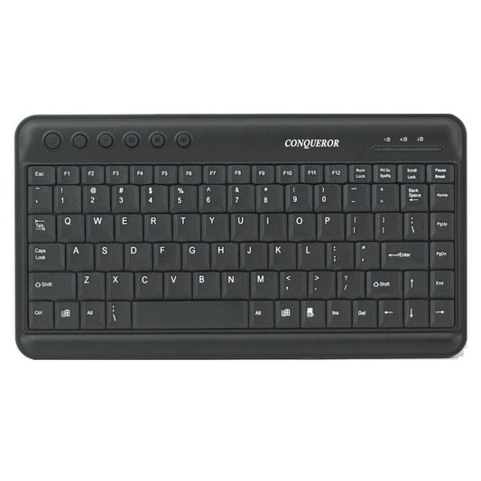 Provideolb Computer Keyboards Conqueror Mini Keyboard Wired with USB & PS2 - UL212