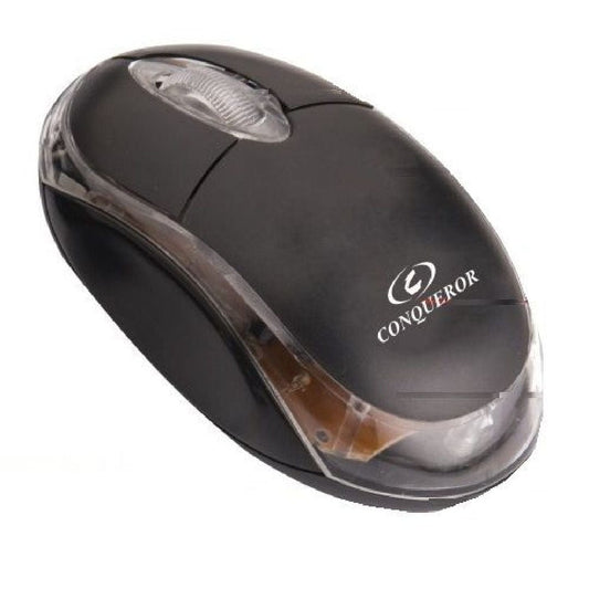 Provideolb Computer Mice Conqueror USB Wired Optical Mouse 3 Buttons - P383