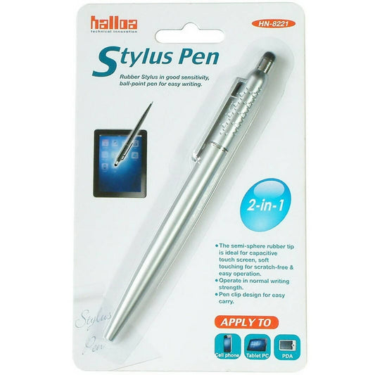 Provideolb Digital Pens Halloa Stylus Pen Double Sided with Clip for Touch Screen Devices - HN8221