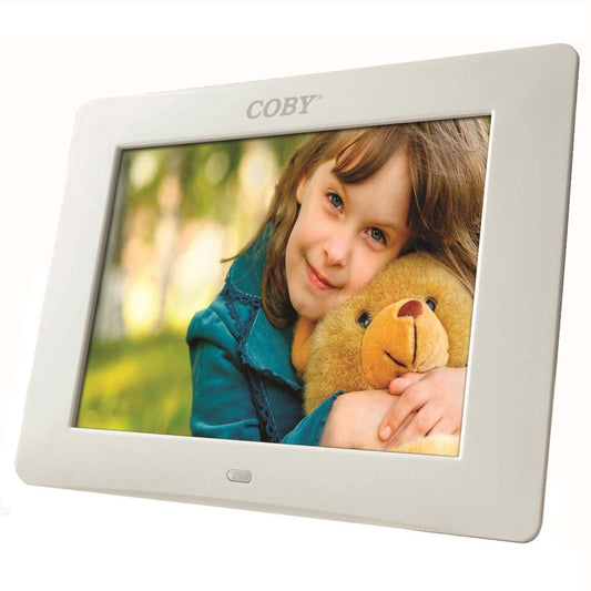 Provideolb Digital Picture Frames Coby Digital Photo Frame 8 inch with Remote Clock Calendar - DP807