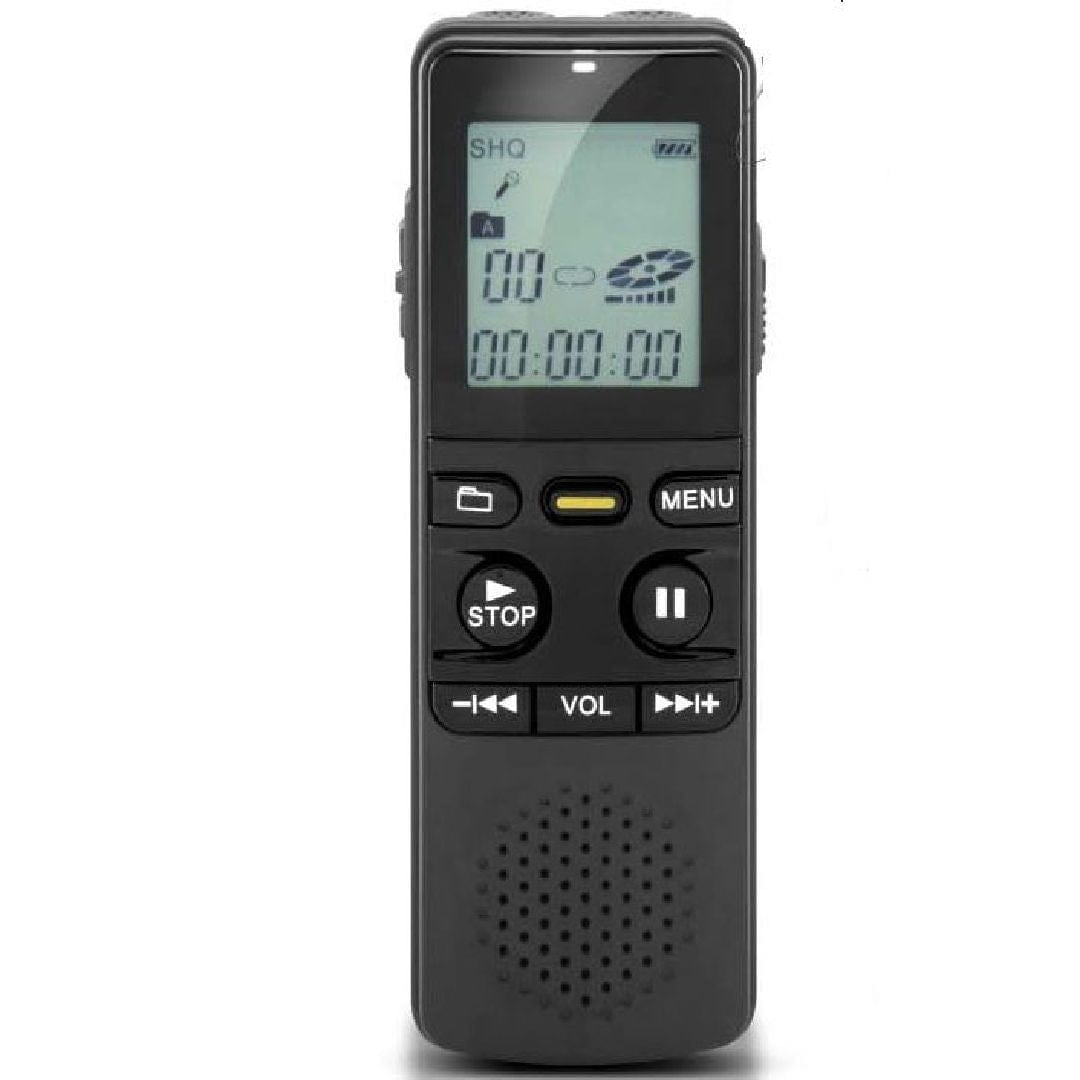 Provideolb Digital Voice Recorders Coby Digital Voice Recorder 8GB Audio Sound Recorder MP3 Player - CVR30