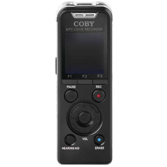 Provideolb Digital Voice Recorders Coby Digital Voice Recorder 8GB Audio Sound Recorder MP3 Player - CVR50