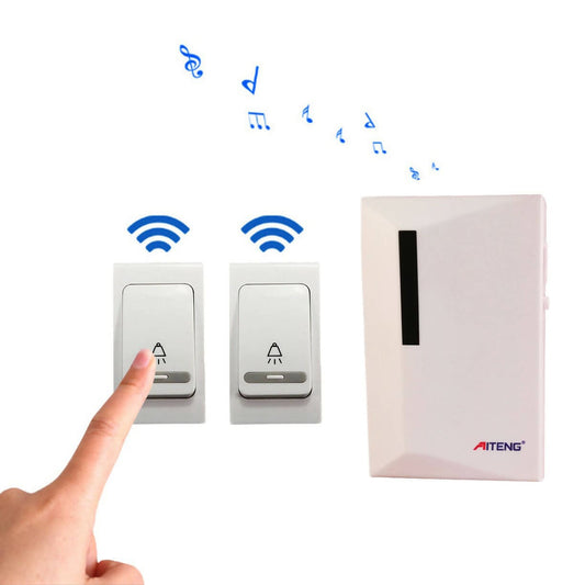 Provideolb Door Bell Push Buttons Aiteng Digital Wireless Doorbell - V015BB