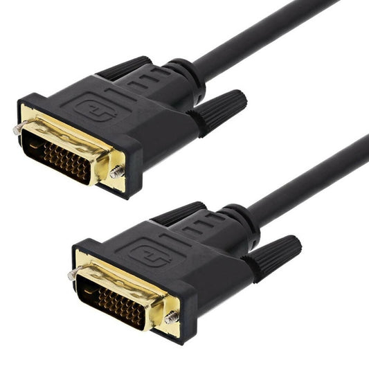 Provideolb DVI Cables Conqueror Cable DVI to DVI Male to Male 24+1 Connector 2 Meter Black - C48