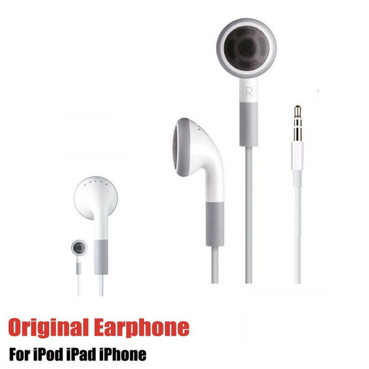 Provideolb Earbud & In-Ear Headphones Earphones with Volume Control Apple Design Wired White - MB770