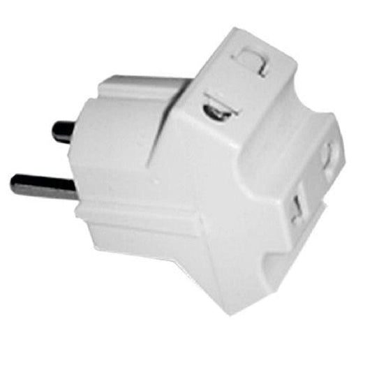 Provideolb Electric Adapters Plug AC European-American Triple Plug to European Male Socket - P215