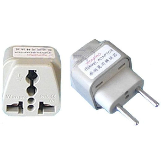 PROVIDEOLB Electric Adapters Plug Multipurpose Socket to 2 Round Pins Type C European Plug Power Adapter - P243