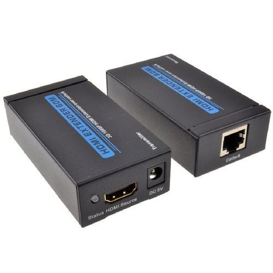 Provideolb HDMI Cables HDMI to RJ45 Extender Adapter over Cat5 / 6 Distance 60m with IR Infrared Full HD 3D - G210B