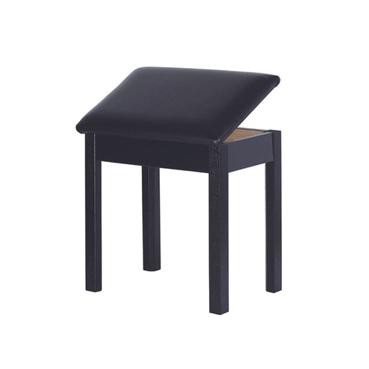 Provideolb Keyboard Benches Ara Wooded Piano Bench Chair Black - M468