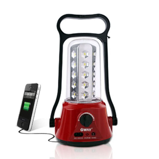 Provideolb Lantern Flashlights Gway Emergency LED Light Rechargeable Wall Mounted 15 Watt 360° Illumination - GL5300H