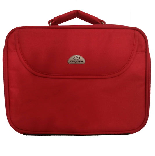 Provideolb Laptop Messenger & Shoulder Bags Conqueror Protective Laptop Bag Carrying Case with Shoulder Strap Fits Up to 10.2 Inch Display Red - LSM3015F