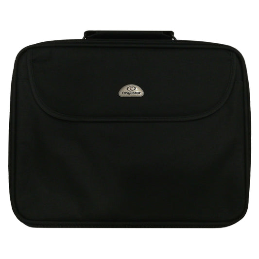 Provideolb Laptop Messenger & Shoulder Bags Conqueror Protective Laptop Bag Carrying Case with Shoulder Strap Fits Up to 19 Inch Display Black - LSM3015F