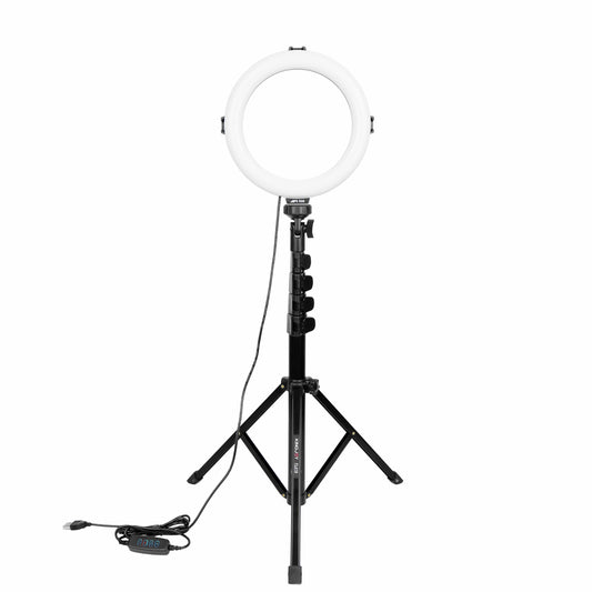 Provideolb Macro & Ringlight Flashes Afi Ring Light 8'' with Tripod for Mobile Cell Phone -FL019/R08