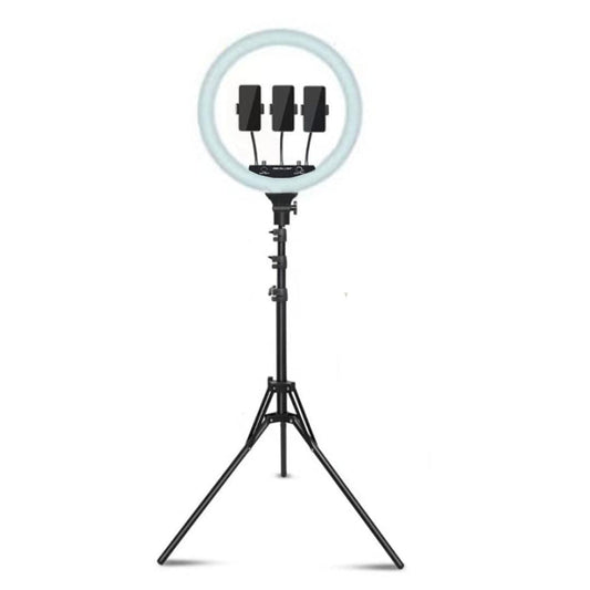 Provideolb Macro & Ringlight Flashes Conqueror Multipurpose Ring Light 18'' with Tripod for Mobile Cell Phone – CL460