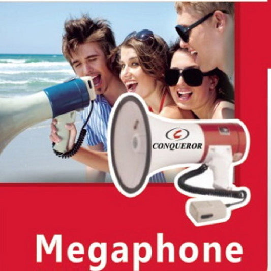 Provideolb Megaphones Conqueror Megaphone Speaker 50 Watt with Volume & Voice Recording - G228