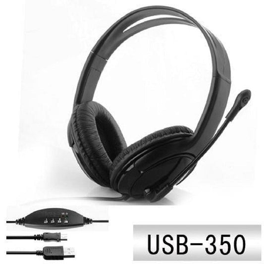 Provideolb On-Ear Headphones Dynamic Audio Headset USB Input - 350
