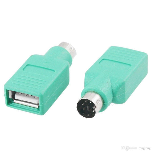 PROVIDEOLB PlayStation 2 Accessories Plug USB Female to PS2 Male Jack Adapter Green - P204