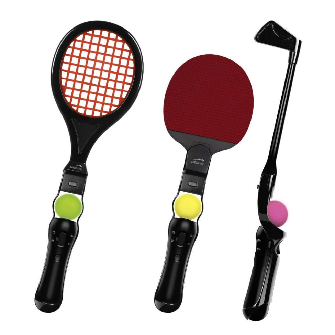 Provideolb PlayStation 3 Accessories PS3 Move Sports Kit Racket Tennis Table Tennis Golf - P3006