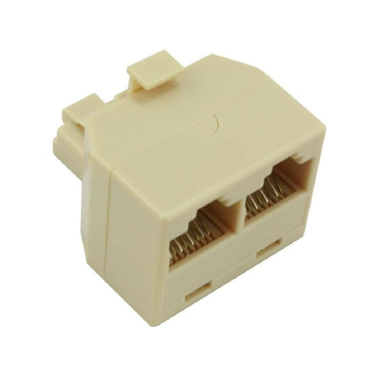Provideolb Telephone Wires Plug Telephone 2 x 8P8C to Male Plug Network Cable Adapter - P229