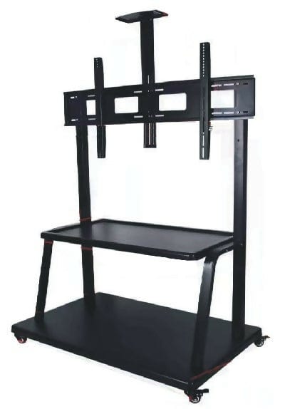 Provideolb Television Stands Conqueror Moving Floor Stand with Shelf for LED / LCD / Plasma TV 60''-120'' - HFL6