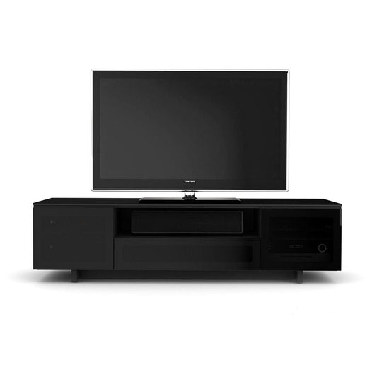 Provideolb Television Stands Table Stand Black Gloss Wood TV Console - HT60B