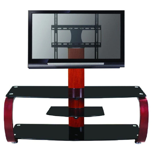 Provideolb Television Stands Table Stand with Brackets and Shelves TV Console - HT5