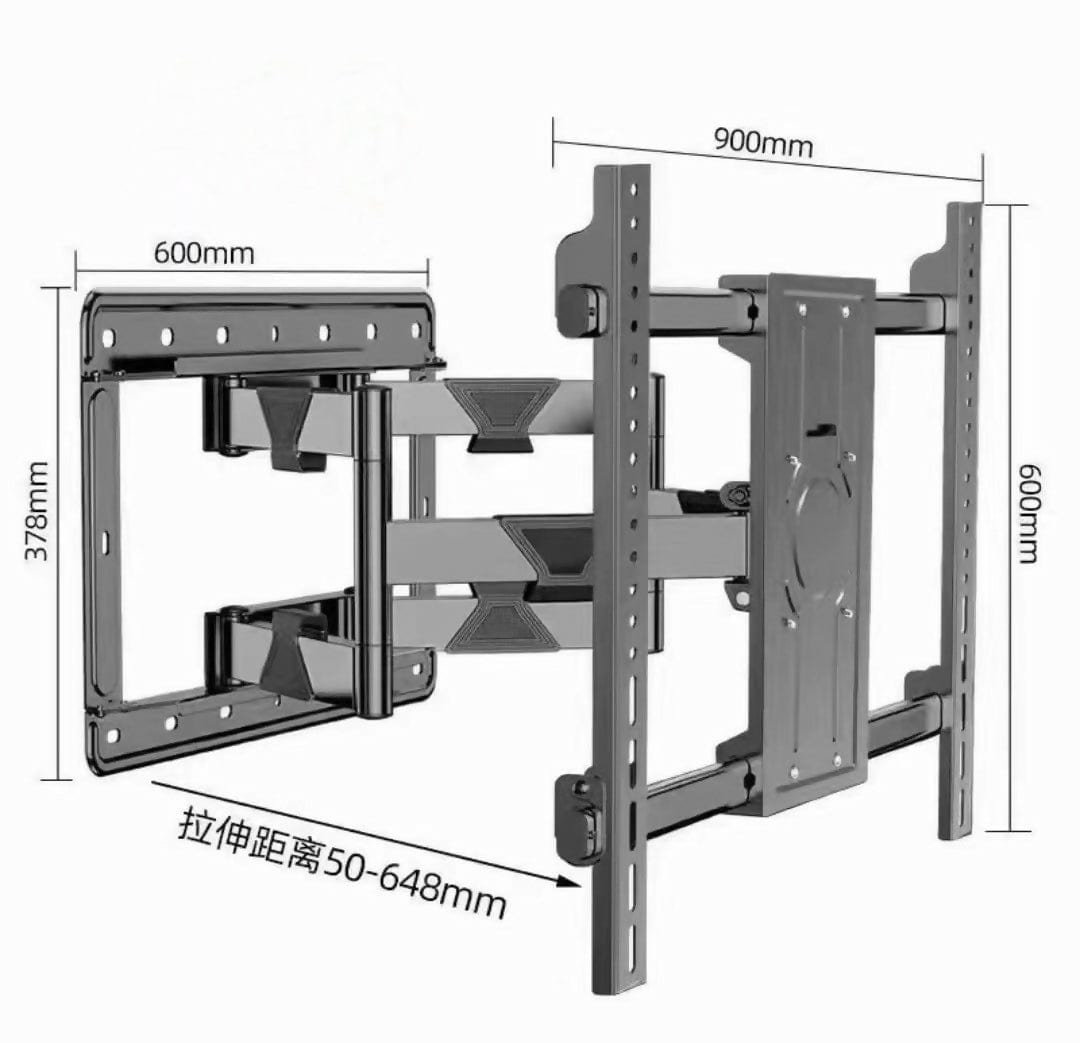 Provideolb TV Ceiling & Wall Mounts Conqueror Articulating Stand for LED / LCD / Plasma TV 75''-120'' - HA120