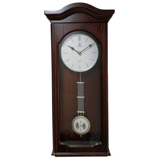Provideolb Wall Clocks Woodpecker Solid Wood Quartz Large Wall Clock with Pendulum 25 x 60 cm - 9983