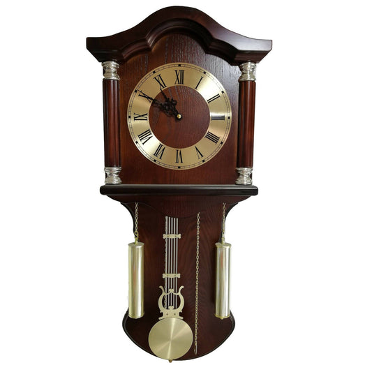 Provideolb Wall Clocks Woodpecker Solid Wood Quartz Large Wall Clock with Pendulum 30 x 70 cm - 9423