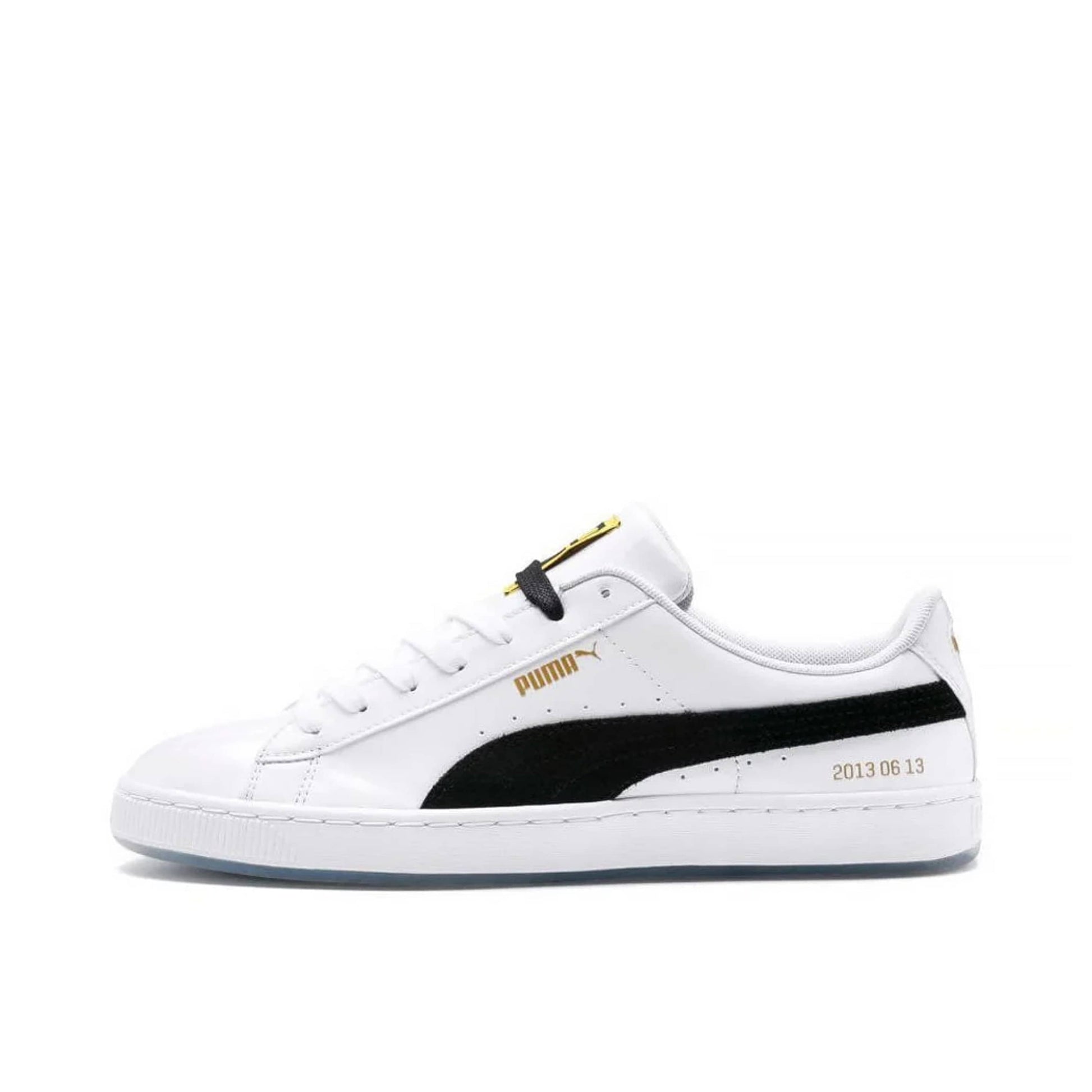 PUMA Kids Shoes 37 / White PUMA - Basket Patent Sneaker