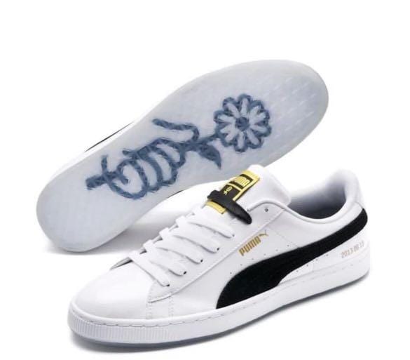 PUMA Kids Shoes 37 / White PUMA - Basket Patent Sneaker