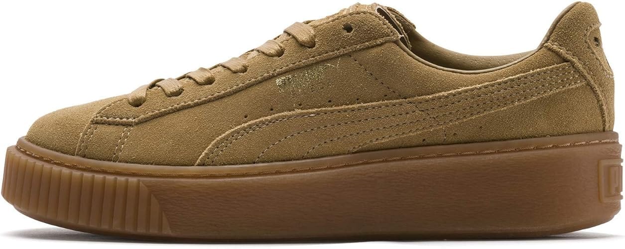 PUMA Kids Shoes 34.5 / Gold PUMA - Kids - Suede Platform Damen Sneaker