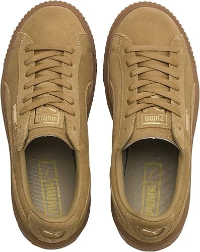 PUMA Kids Shoes 34.5 / Gold PUMA - Kids - Suede Platform Damen Sneaker