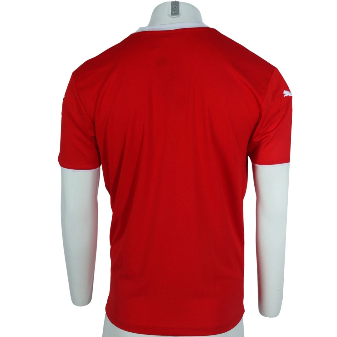 PUMA Mens sports L / Red PUMA - Relaxed Fit Logo Front T-Shirt