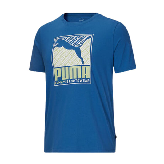 PUMA Mens Tops Tall XXXXL / Blue PUMA -  Big and Tall Mens Crew Neck Short Sleeve T-Shirt