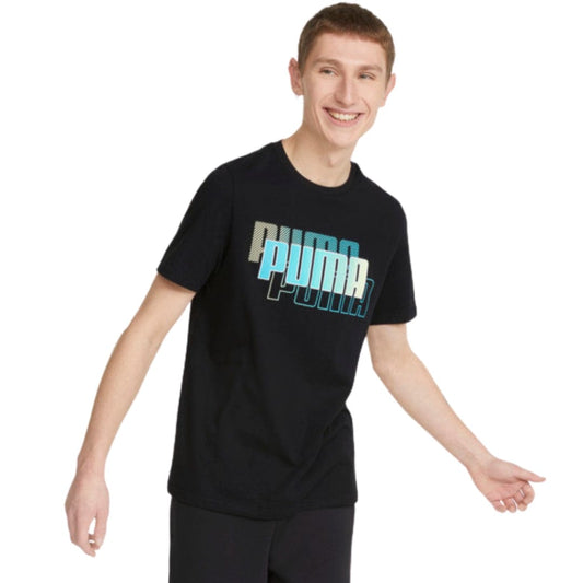 PUMA Mens Tops S / Black PUMA - Power Summer Graphic T-Shirt
