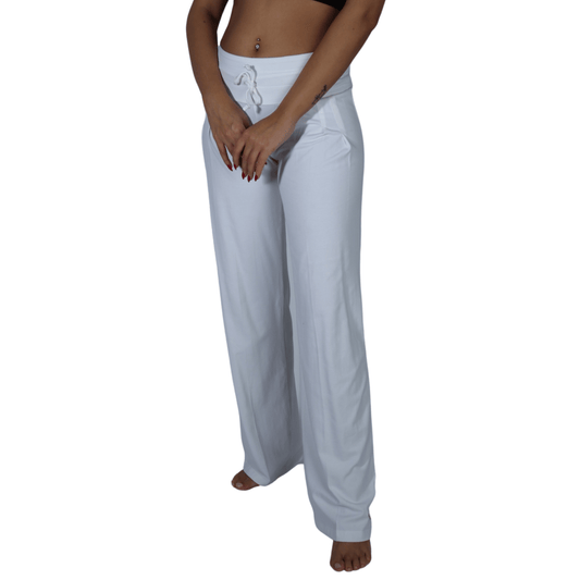 PUMA Womens Bottoms S / White / 26 PUMA -Straight leg sweatpants