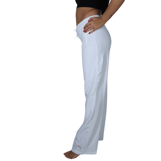 PUMA Womens Bottoms S / White / 26 PUMA -Straight leg sweatpants