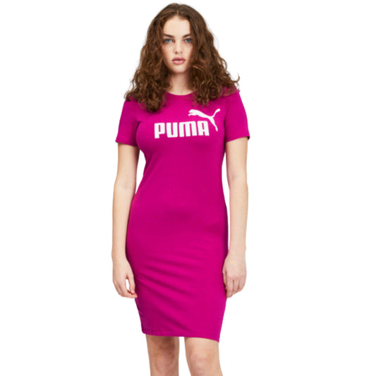 PUMA Womens Dress XS / Pink PUMA -  Slim Short Sleeve T-Shirt Dress