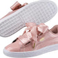 PUMA Womens Shoes 40.5 / Pink PUMA - Trainers Beige Basket Heart Patent Shoes